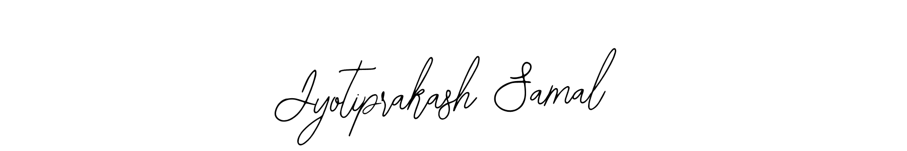 How to make Jyotiprakash Samal name signature. Use Bearetta-2O07w style for creating short signs online. This is the latest handwritten sign. Jyotiprakash Samal signature style 12 images and pictures png