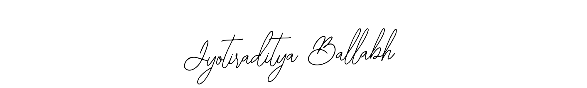 The best way (Bearetta-2O07w) to make a short signature is to pick only two or three words in your name. The name Jyotiraditya Ballabh include a total of six letters. For converting this name. Jyotiraditya Ballabh signature style 12 images and pictures png