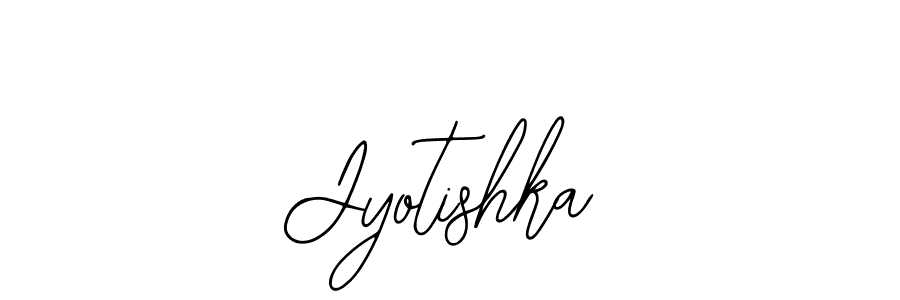 How to make Jyotishka name signature. Use Bearetta-2O07w style for creating short signs online. This is the latest handwritten sign. Jyotishka signature style 12 images and pictures png