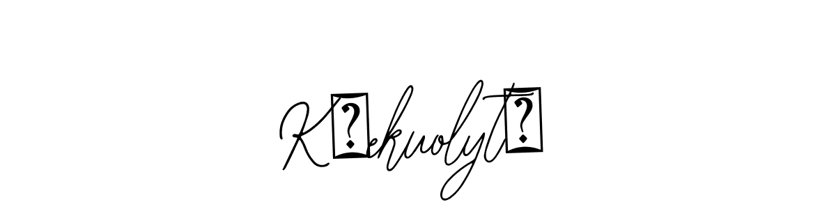 if you are searching for the best signature style for your name KČekuolytė. so please give up your signature search. here we have designed multiple signature styles  using Bearetta-2O07w. KČekuolytė signature style 12 images and pictures png