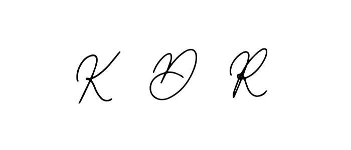 Create a beautiful signature design for name K  D  R. With this signature (Bearetta-2O07w) fonts, you can make a handwritten signature for free. K  D  R signature style 12 images and pictures png