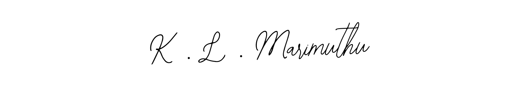 You should practise on your own different ways (Bearetta-2O07w) to write your name (K . L . Marimuthu) in signature. don't let someone else do it for you. K . L . Marimuthu signature style 12 images and pictures png