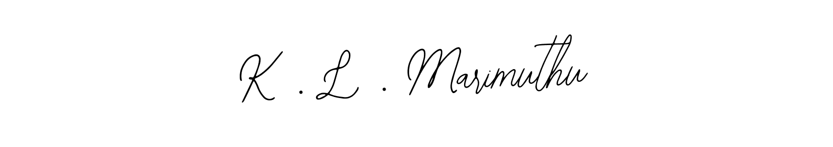 Use a signature maker to create a handwritten signature online. With this signature software, you can design (Bearetta-2O07w) your own signature for name K . L . Marimuthu. K . L . Marimuthu signature style 12 images and pictures png