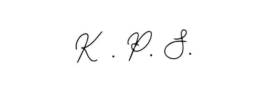 Create a beautiful signature design for name K . P. S.. With this signature (Bearetta-2O07w) fonts, you can make a handwritten signature for free. K . P. S. signature style 12 images and pictures png