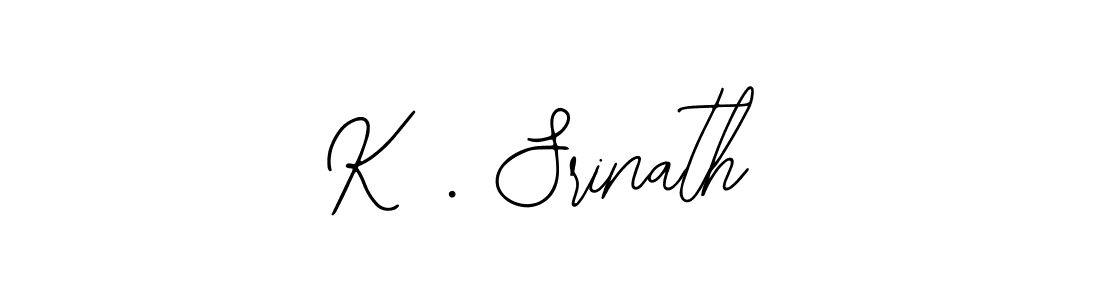 Design your own signature with our free online signature maker. With this signature software, you can create a handwritten (Bearetta-2O07w) signature for name K . Srinath. K . Srinath signature style 12 images and pictures png