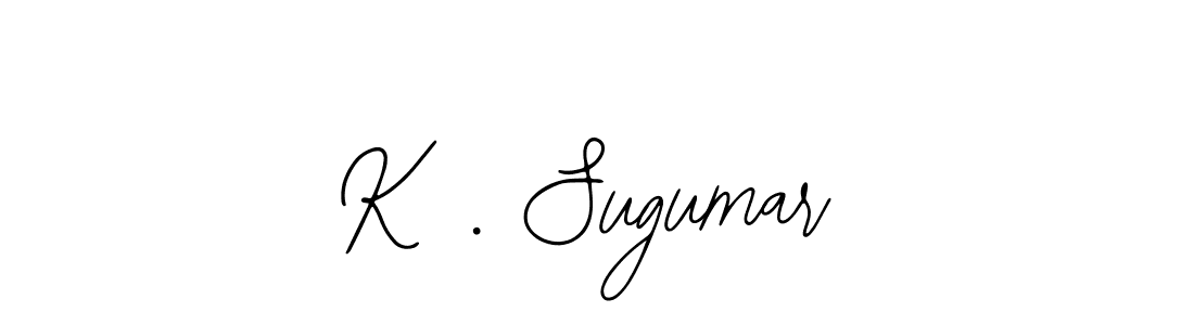 Design your own signature with our free online signature maker. With this signature software, you can create a handwritten (Bearetta-2O07w) signature for name K . Sugumar. K . Sugumar signature style 12 images and pictures png