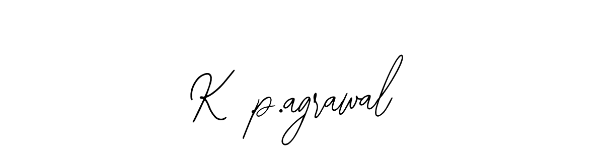 How to make K .p.agrawal name signature. Use Bearetta-2O07w style for creating short signs online. This is the latest handwritten sign. K .p.agrawal signature style 12 images and pictures png