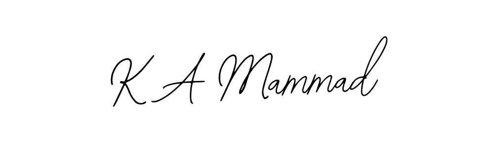 Make a beautiful signature design for name K A Mammad. Use this online signature maker to create a handwritten signature for free. K A Mammad signature style 12 images and pictures png