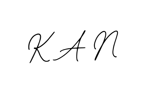How to make K A N name signature. Use Bearetta-2O07w style for creating short signs online. This is the latest handwritten sign. K A N signature style 12 images and pictures png