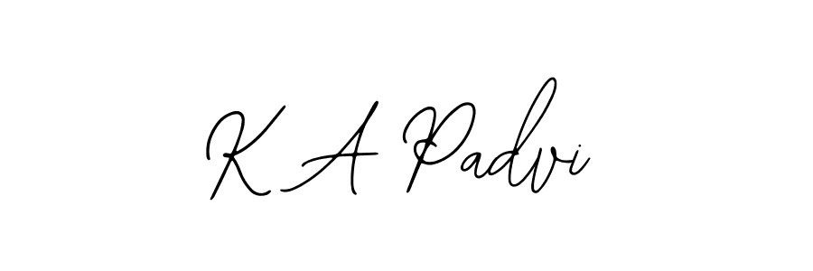 K A Padvi stylish signature style. Best Handwritten Sign (Bearetta-2O07w) for my name. Handwritten Signature Collection Ideas for my name K A Padvi. K A Padvi signature style 12 images and pictures png