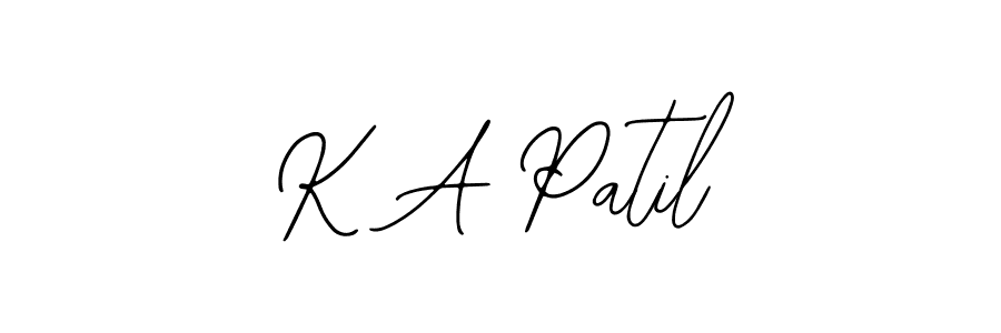 It looks lik you need a new signature style for name K A Patil. Design unique handwritten (Bearetta-2O07w) signature with our free signature maker in just a few clicks. K A Patil signature style 12 images and pictures png