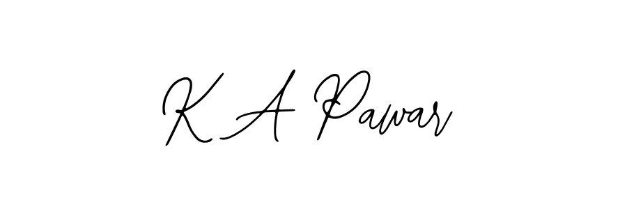 Make a beautiful signature design for name K A Pawar. With this signature (Bearetta-2O07w) style, you can create a handwritten signature for free. K A Pawar signature style 12 images and pictures png