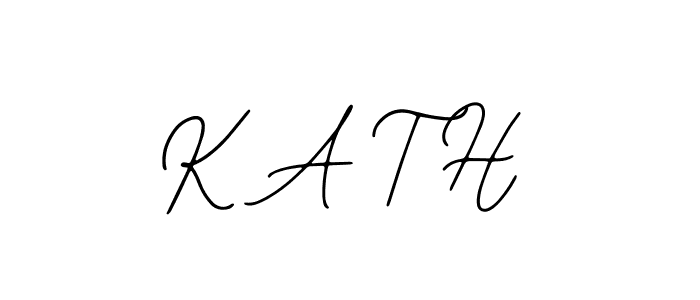 Create a beautiful signature design for name K A T H. With this signature (Bearetta-2O07w) fonts, you can make a handwritten signature for free. K A T H signature style 12 images and pictures png