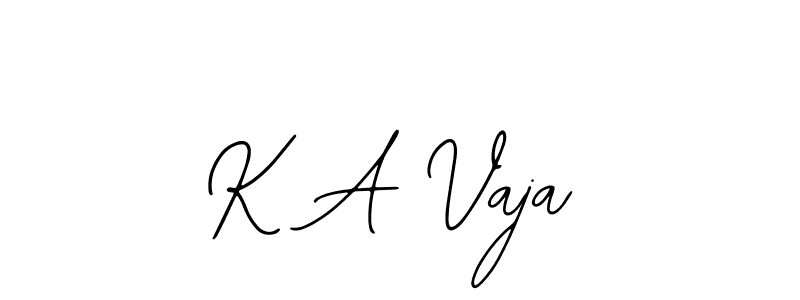 Use a signature maker to create a handwritten signature online. With this signature software, you can design (Bearetta-2O07w) your own signature for name K A Vaja. K A Vaja signature style 12 images and pictures png