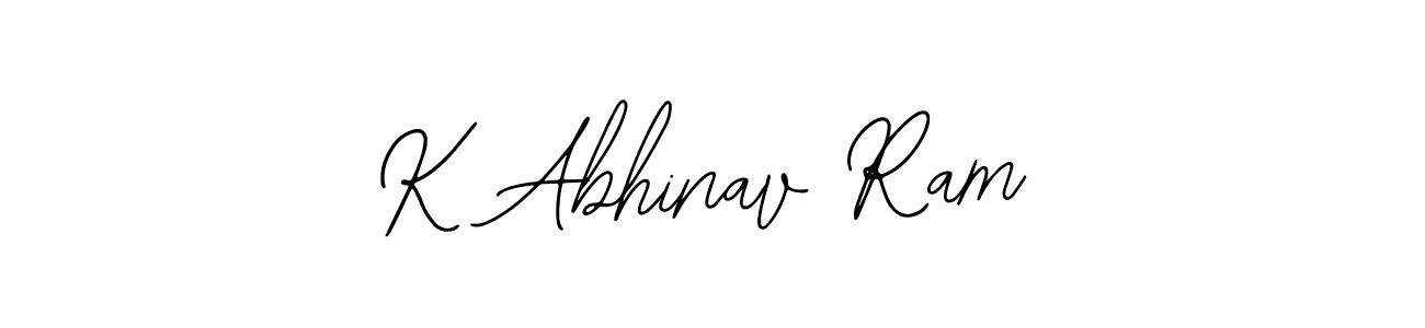 How to make K Abhinav Ram name signature. Use Bearetta-2O07w style for creating short signs online. This is the latest handwritten sign. K Abhinav Ram signature style 12 images and pictures png