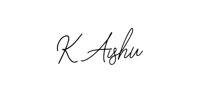 Also You can easily find your signature by using the search form. We will create K Aishu name handwritten signature images for you free of cost using Bearetta-2O07w sign style. K Aishu signature style 12 images and pictures png