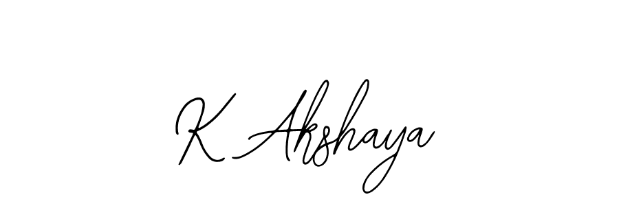 K Akshaya stylish signature style. Best Handwritten Sign (Bearetta-2O07w) for my name. Handwritten Signature Collection Ideas for my name K Akshaya. K Akshaya signature style 12 images and pictures png