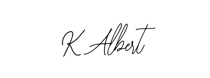 if you are searching for the best signature style for your name K Albert. so please give up your signature search. here we have designed multiple signature styles  using Bearetta-2O07w. K Albert signature style 12 images and pictures png
