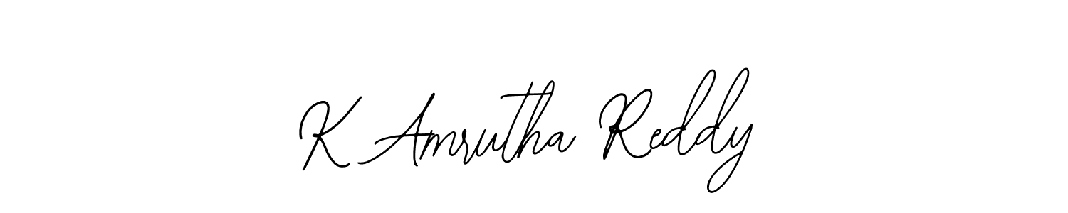 Bearetta-2O07w is a professional signature style that is perfect for those who want to add a touch of class to their signature. It is also a great choice for those who want to make their signature more unique. Get K Amrutha Reddy name to fancy signature for free. K Amrutha Reddy signature style 12 images and pictures png