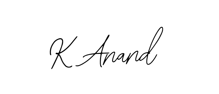 Make a beautiful signature design for name K Anand. Use this online signature maker to create a handwritten signature for free. K Anand signature style 12 images and pictures png