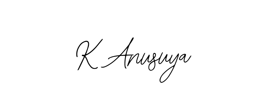 Make a short K Anusuya signature style. Manage your documents anywhere anytime using Bearetta-2O07w. Create and add eSignatures, submit forms, share and send files easily. K Anusuya signature style 12 images and pictures png