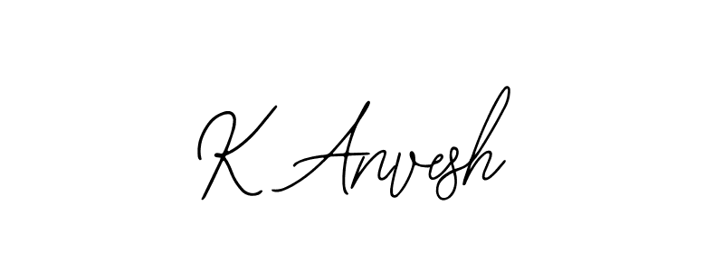 Create a beautiful signature design for name K Anvesh. With this signature (Bearetta-2O07w) fonts, you can make a handwritten signature for free. K Anvesh signature style 12 images and pictures png