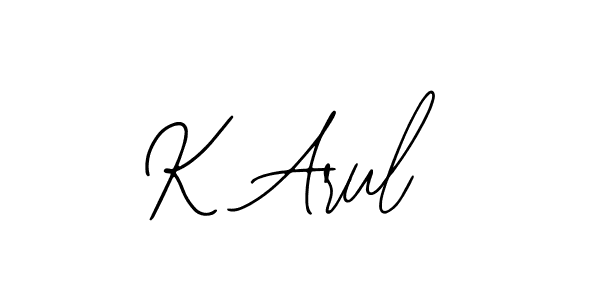 Also You can easily find your signature by using the search form. We will create K Arul name handwritten signature images for you free of cost using Bearetta-2O07w sign style. K Arul signature style 12 images and pictures png