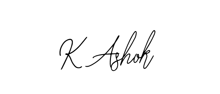 Also we have K Ashok name is the best signature style. Create professional handwritten signature collection using Bearetta-2O07w autograph style. K Ashok signature style 12 images and pictures png