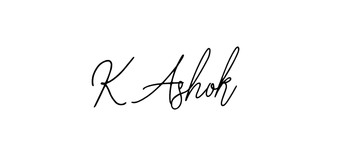 Use a signature maker to create a handwritten signature online. With this signature software, you can design (Bearetta-2O07w) your own signature for name K Ashok. K Ashok signature style 12 images and pictures png