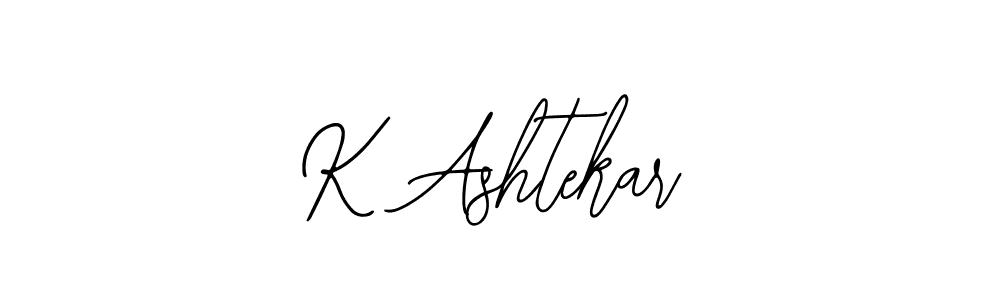 K Ashtekar stylish signature style. Best Handwritten Sign (Bearetta-2O07w) for my name. Handwritten Signature Collection Ideas for my name K Ashtekar. K Ashtekar signature style 12 images and pictures png