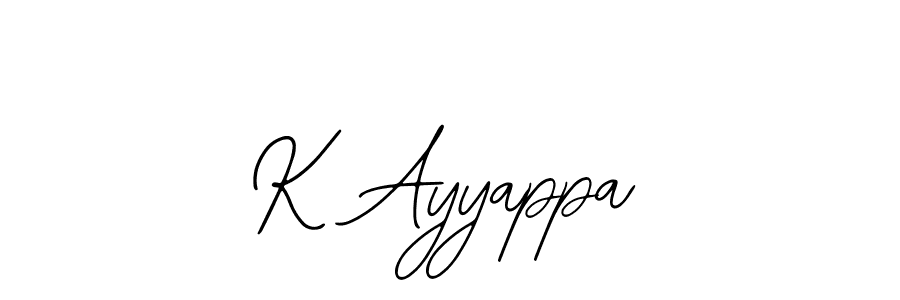 Create a beautiful signature design for name K Ayyappa. With this signature (Bearetta-2O07w) fonts, you can make a handwritten signature for free. K Ayyappa signature style 12 images and pictures png