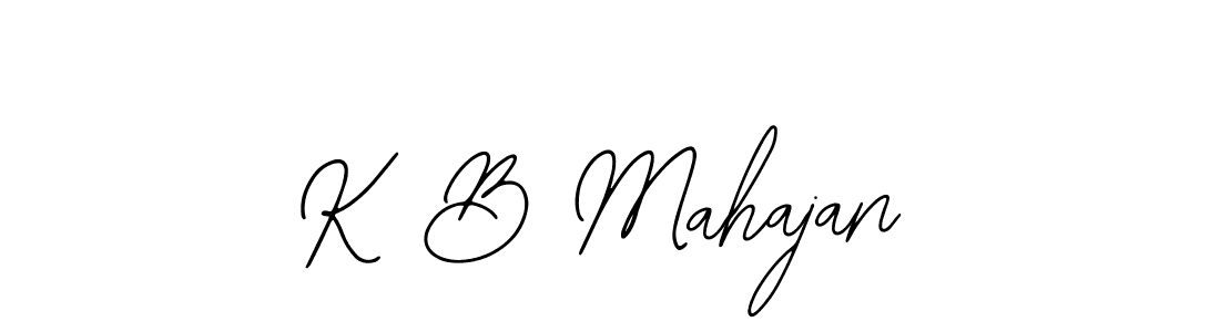 You should practise on your own different ways (Bearetta-2O07w) to write your name (K B Mahajan) in signature. don't let someone else do it for you. K B Mahajan signature style 12 images and pictures png