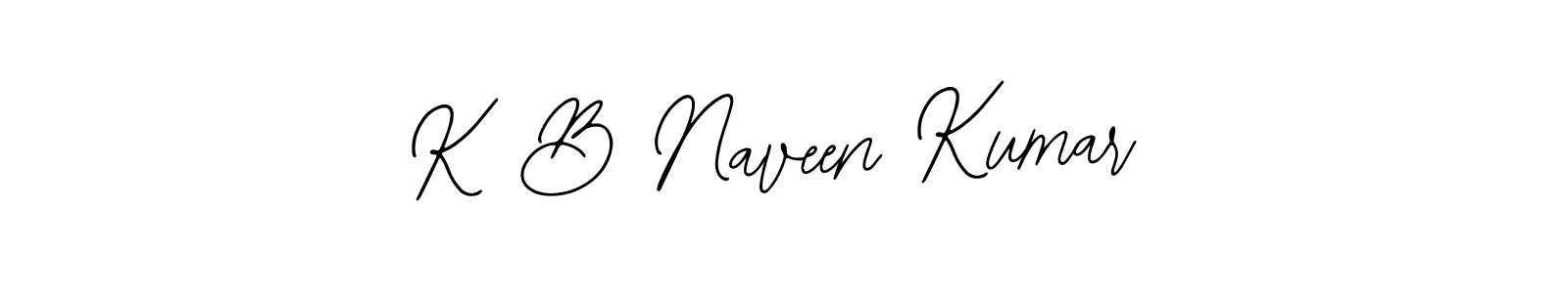 Also You can easily find your signature by using the search form. We will create K B Naveen Kumar name handwritten signature images for you free of cost using Bearetta-2O07w sign style. K B Naveen Kumar signature style 12 images and pictures png