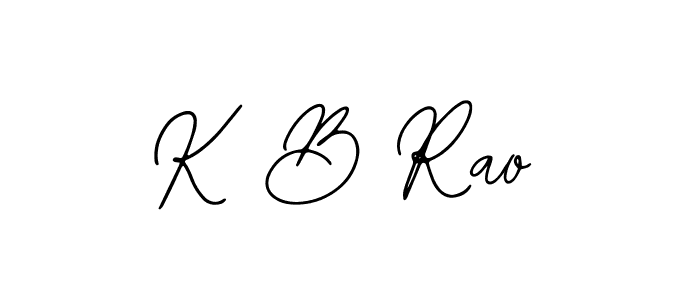 How to make K B Rao name signature. Use Bearetta-2O07w style for creating short signs online. This is the latest handwritten sign. K B Rao signature style 12 images and pictures png