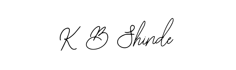 Also we have K B Shinde name is the best signature style. Create professional handwritten signature collection using Bearetta-2O07w autograph style. K B Shinde signature style 12 images and pictures png
