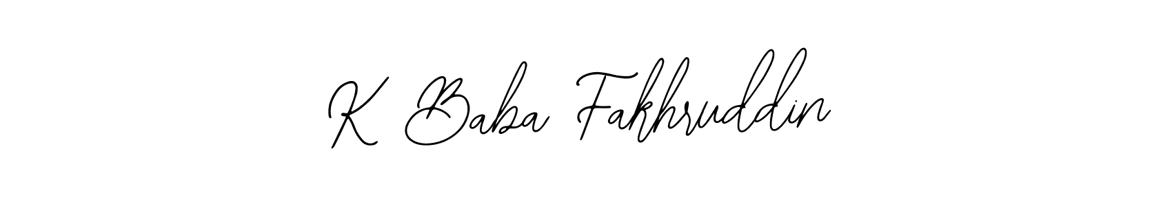 Make a beautiful signature design for name K Baba Fakhruddin. Use this online signature maker to create a handwritten signature for free. K Baba Fakhruddin signature style 12 images and pictures png