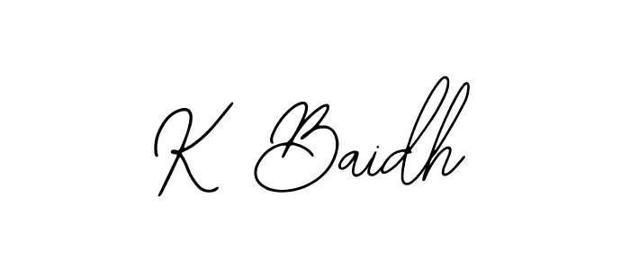 You can use this online signature creator to create a handwritten signature for the name K Baidh. This is the best online autograph maker. K Baidh signature style 12 images and pictures png