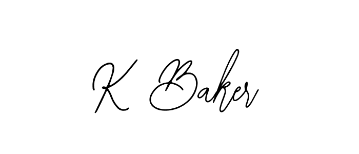 The best way (Bearetta-2O07w) to make a short signature is to pick only two or three words in your name. The name K Baker include a total of six letters. For converting this name. K Baker signature style 12 images and pictures png