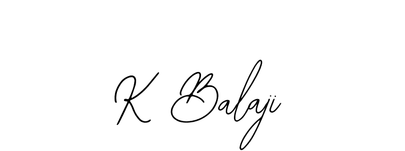 Create a beautiful signature design for name K Balaji. With this signature (Bearetta-2O07w) fonts, you can make a handwritten signature for free. K Balaji signature style 12 images and pictures png