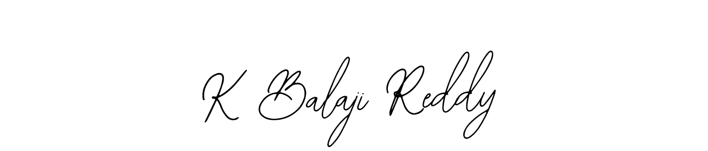 The best way (Bearetta-2O07w) to make a short signature is to pick only two or three words in your name. The name K Balaji Reddy include a total of six letters. For converting this name. K Balaji Reddy signature style 12 images and pictures png