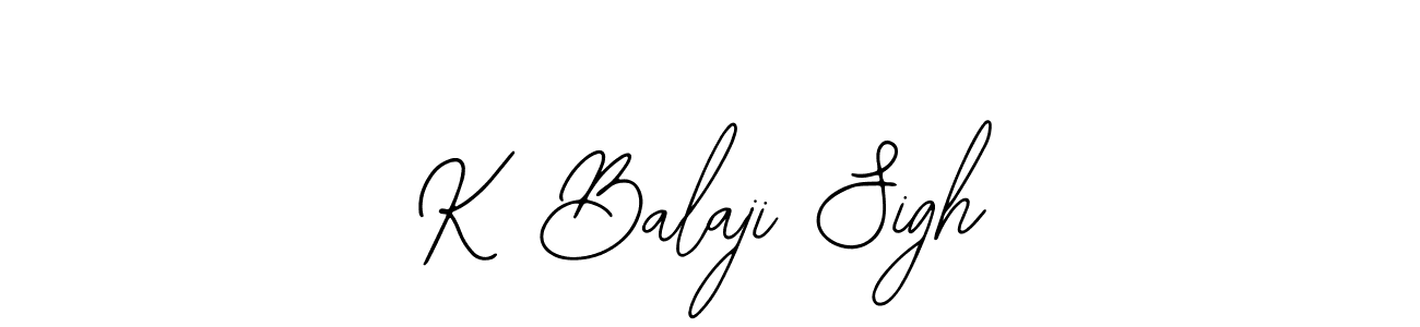 Similarly Bearetta-2O07w is the best handwritten signature design. Signature creator online .You can use it as an online autograph creator for name K Balaji Sigh. K Balaji Sigh signature style 12 images and pictures png