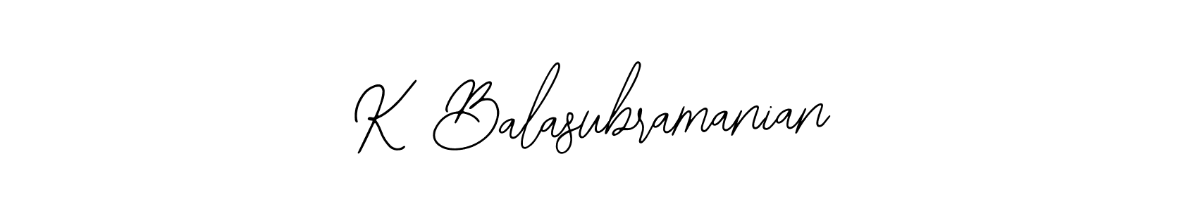 How to make K Balasubramanian signature? Bearetta-2O07w is a professional autograph style. Create handwritten signature for K Balasubramanian name. K Balasubramanian signature style 12 images and pictures png