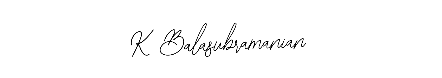 Once you've used our free online signature maker to create your best signature Bearetta-2O07w style, it's time to enjoy all of the benefits that K Balasubramanian name signing documents. K Balasubramanian signature style 12 images and pictures png