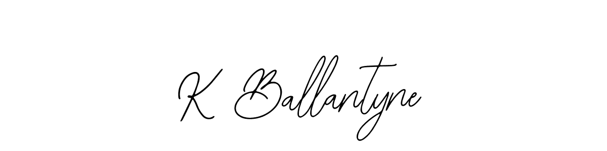 if you are searching for the best signature style for your name K Ballantyne. so please give up your signature search. here we have designed multiple signature styles  using Bearetta-2O07w. K Ballantyne signature style 12 images and pictures png