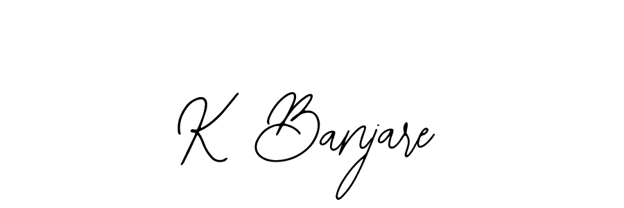 How to make K Banjare signature? Bearetta-2O07w is a professional autograph style. Create handwritten signature for K Banjare name. K Banjare signature style 12 images and pictures png