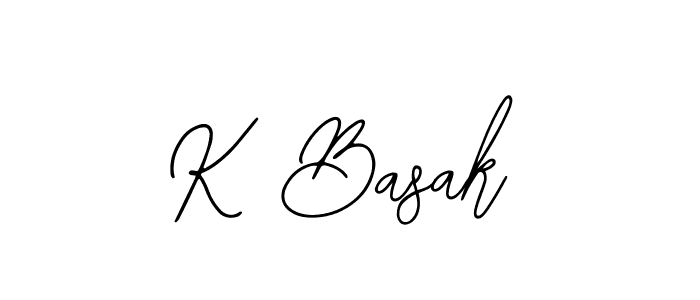Make a beautiful signature design for name K Basak. Use this online signature maker to create a handwritten signature for free. K Basak signature style 12 images and pictures png