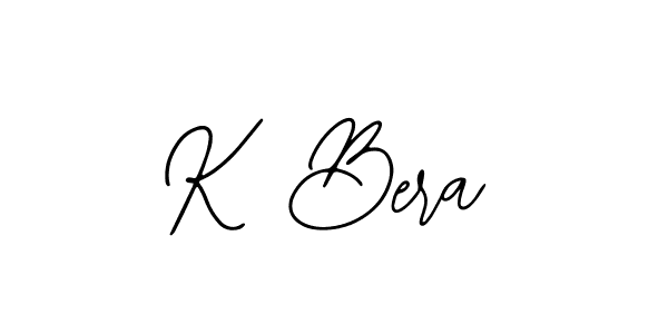 How to make K Bera name signature. Use Bearetta-2O07w style for creating short signs online. This is the latest handwritten sign. K Bera signature style 12 images and pictures png