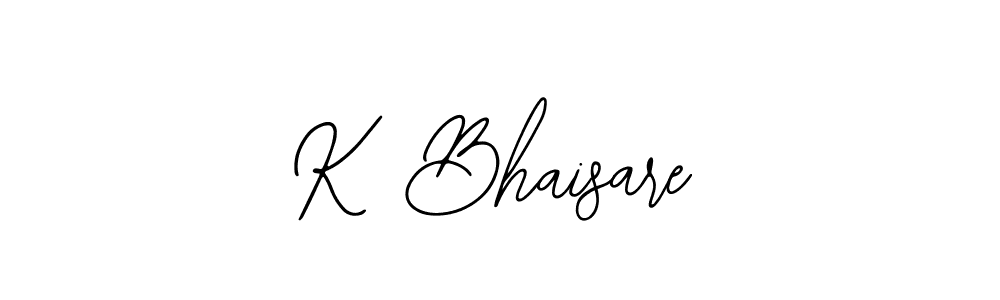 Design your own signature with our free online signature maker. With this signature software, you can create a handwritten (Bearetta-2O07w) signature for name K Bhaisare. K Bhaisare signature style 12 images and pictures png