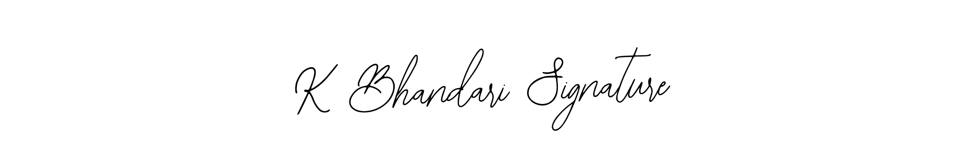 Make a short K Bhandari Signature signature style. Manage your documents anywhere anytime using Bearetta-2O07w. Create and add eSignatures, submit forms, share and send files easily. K Bhandari Signature signature style 12 images and pictures png