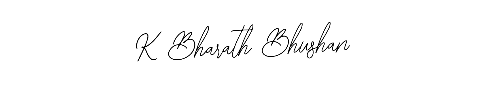 Similarly Bearetta-2O07w is the best handwritten signature design. Signature creator online .You can use it as an online autograph creator for name K Bharath Bhushan. K Bharath Bhushan signature style 12 images and pictures png